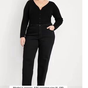 Old Navy *NEW* Black High-Rise Wow Loose Pants